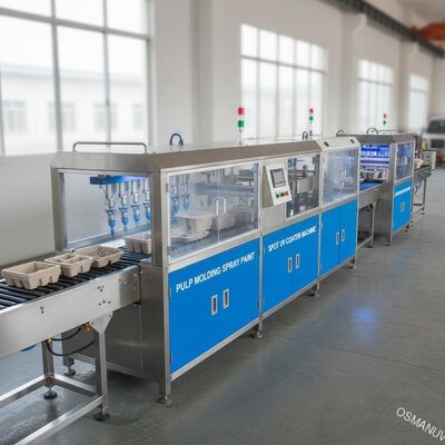 Lini Produksi Cat Semprot Moulding Pulp, Mesin Spot Uv Coater 380V 50HZ