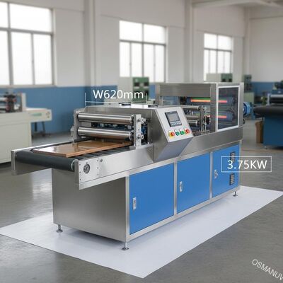 W620mm 3.75KW Roller Coating Equipment / Mesin Pelapis Uv Untuk Kayu