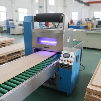 5KW UV Single Roll Coating Machine 5 - 20m / mnt untuk kayu