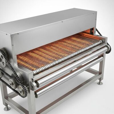 920mm Mesin Pengeringan Inframerah Sistem Transmisi Stainless Steel