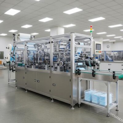 Mesin Pembuat Masker Wajah Bedah ISO9001 20KW / Lini Produksi Masker Bedah
