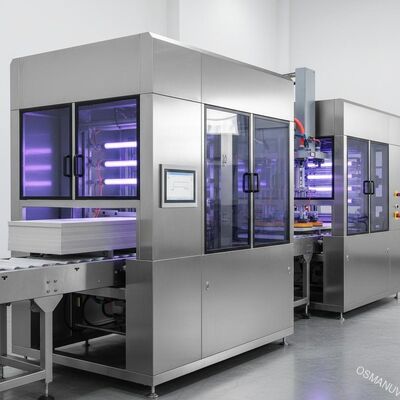 90deg Rotating Automatic UV Coating Machine Untuk Fiberboard Semen