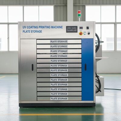 10 Lembar Uv Coating Mesin Cetak Mesin Penyimpanan Plat 50HZ 2m/Min Speed