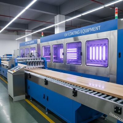 Lini Produksi Cat Semprot Peralatan Pelapis UV Untuk Papan Ketebalan 150mm