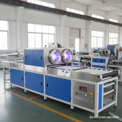 Mesin Pelapis Uv Otomatis 10m / Min, Pelapis Uv 3KW Dan Mesin Curing
