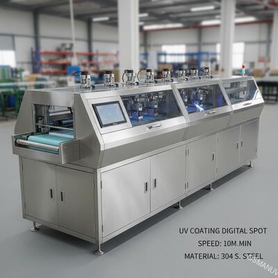 Mesin Pelapis UV Digital Spot 10meters/Min 304 Stainless Steel