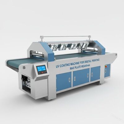 Mesin Pelapis UV Untuk Pencetakan Digital 0.1M / Min 4KW W2440mm Max Plate