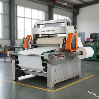 3m / Min 850mm Tinggi Tekan Mesin Transfer Panas Putar Roll To Roll