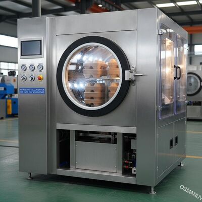 Pengering Vakum Microwave Industri Untuk Kotak Makan Siang Papan Kartu Baki Kertas