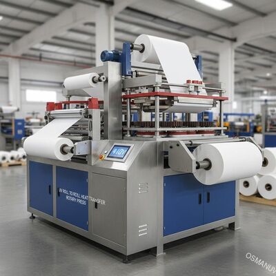 UV Roll To Roll Mesin Transfer Panas, Mesin Press Panas Rotary 410V
