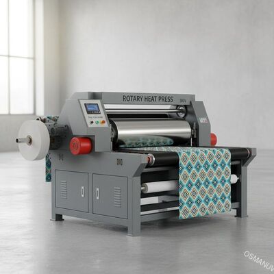 3m / Min 380V Mesin Transfer Panas Putar / Sublimasi Tekan Panas Putar