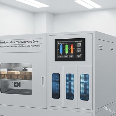 Pengering gelombang mikro multi-zona presisi dengan umpan balik kelembaban real-time untuk cetakan pulp berkualitas tinggi