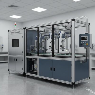 Precision Ultrasonic Spray Coating Line dengan Multi-Station Spray dan Kontrol Suhu & Kelembaban