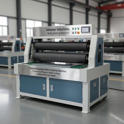 Teknik presisi Solusi yang disesuaikan Mesin Lapisan Roller Dengan Lapisan Roller Ke depan Dan Kembali Lebar Efektif 1320mm