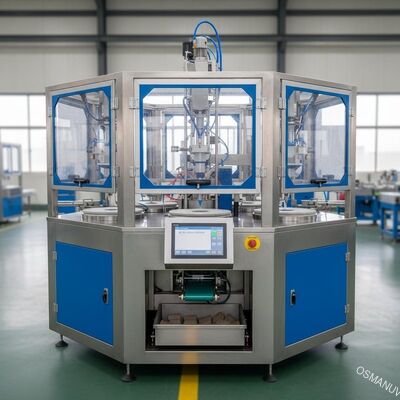 Mesin Pelapis Putar Enam Stasiun untuk Pengemasan Makanan Pulp Molding dan Pengemasan Industri