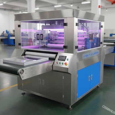 Mesin Laminasi UV Otomatis Untuk Dekorasi Kaca Lembar Akrilik