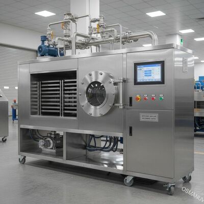 PLC 50KW peralatan pengeringan vakum gelombang mikro 380V pengering gelombang mikro vakum efisien