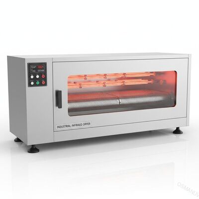 50kg 600*600*750mm Mesin Pengering InfraMerah Horizontal Untuk Industri