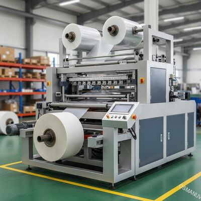 Mesin Laminasi Film Rewinding Otomatis dengan Lebar 1600mm dan Kapasitas 3000KG