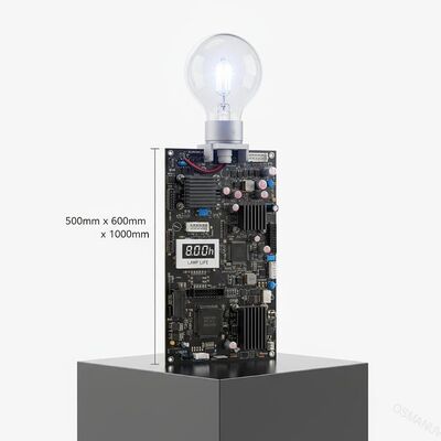 Dimensi 500mm * 600mm * 1000mm Papan dengan 8000h Lamp Life untuk Kinerja Tinggi