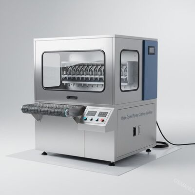 Mesin Lapisan Semprot Berkecepatan Tinggi AC220V/50HZ Pasokan Daya 0-3m/menit Kecepatan
