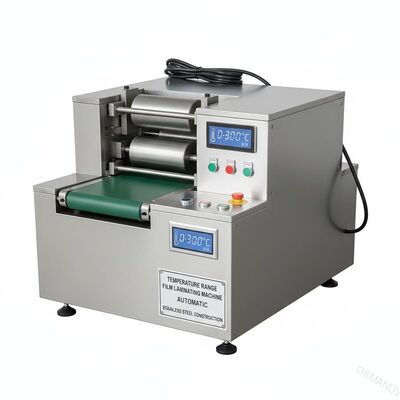 0-300C Rentang suhu Mesin laminasi film dengan konstruksi stainless steel otomatis