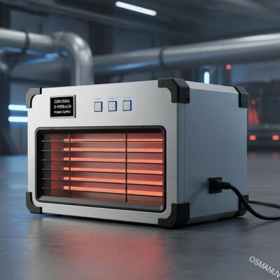 Perangkat pemanas inframerah 220V/50Hz dengan volume udara 0-9999m3/h dan catu daya