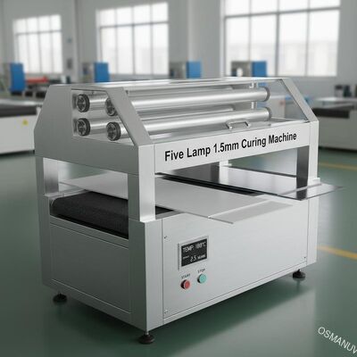 Lima Lampu 1.5mm Mesin pengerasan Dilengkapi Untuk Lembar PVC, Lembar Kalsium Silikat, Lembar Aluminium, Lembar Besi permukaan