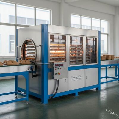 Mesin Pengering Industri Gas Alam Otomatis untuk Pencetakan Pulp Kertas Bambu