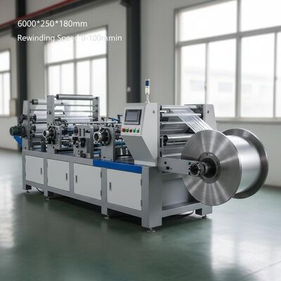 Mesin Laminasi Film Dimensi keseluruhan 6000*2500*1800mm Kecepatan pemulangan 0-100m/menit