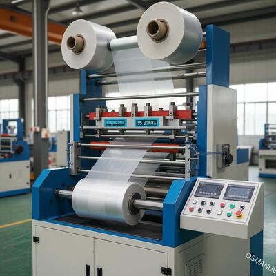3000KG Kapasitas Mesin laminasi film dengan Rewinding dan 0-100m/min Kecepatan Rewinding