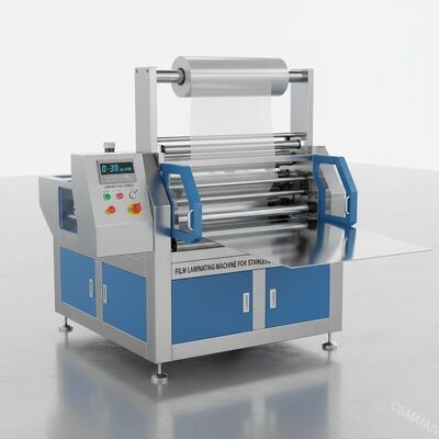 Kecepatan laminasi 0-30m/menit Mesin laminasi film untuk stainless steel