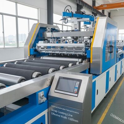 Otomatisasi Lanjutan Solusi Disesuaikan Scrap Coating Line Efektif Lebar 1320mm
