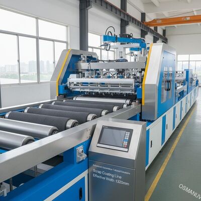 Otomatisasi Lanjutan Solusi Disesuaikan Scrap Coating Line Efektif Lebar 1320mm