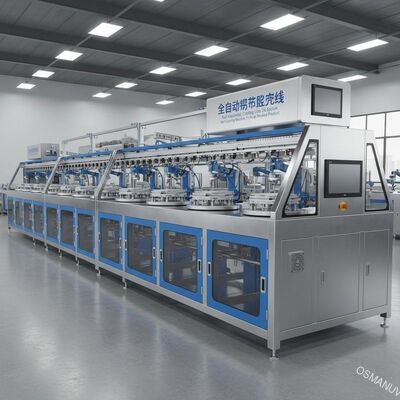 Mesin Lapisan Spin Full Automatic Coating Line 24 Station Untuk Produk Pulp Molded