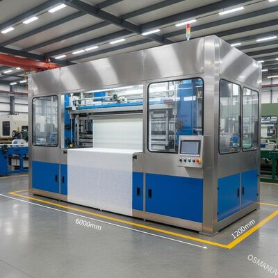 Mesin Lapisan Tirai tahan lama dengan ukuran 6000mm × 2200mm × 1400mm