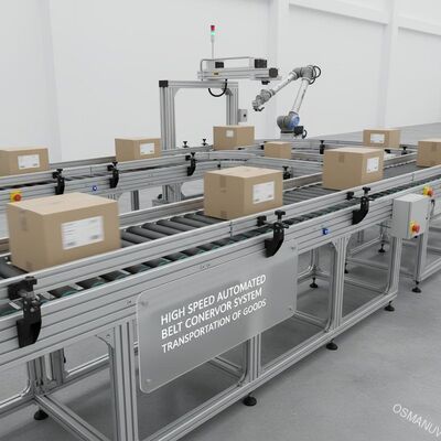 Sistem Conveyor Belt Otomatis Berkecepatan Tinggi Untuk Pengangkutan Barang