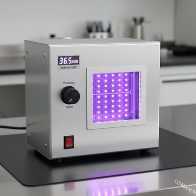 Manual Control UV LED Curing Machine 365nm Wavelength Untuk 200mm*200mm Curing Area