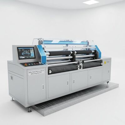 Roller Roller Delivery LED UV Embossing Machine dengan kecepatan 1-10m/min untuk dan produksi