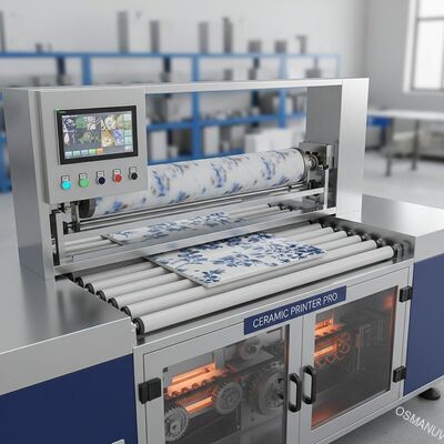 Roller Roller Conveying Keramik Rotary Heat Transfer Machine untuk Percetakan Khusus
