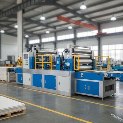 3500mm × 1720mm × 1850mm Mesin Transfer Panas Rotary untuk Kalsium Silikat Board 1