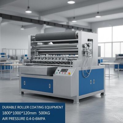 Peralatan Lapisan Roller tahan lama 1800*1000*1200mm 500kg dengan Tekanan Udara 0,4-0,6Mpa