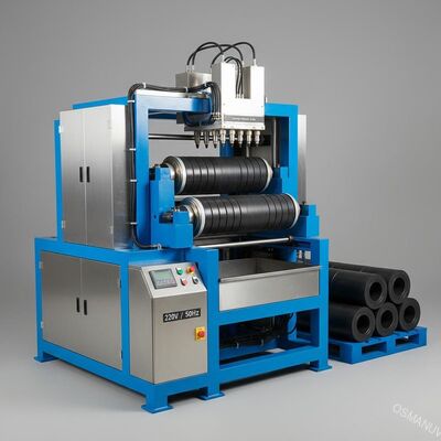 220V/50Hz Conveyor Roller Manufacturing Machine dengan Max Coating Thickness of 0.2-3mm
