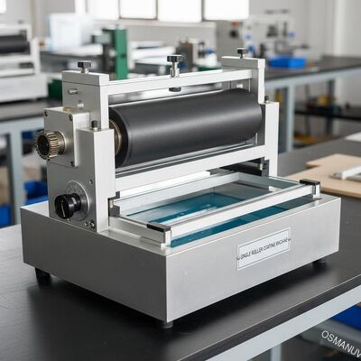 Untuk Perawatan Permukaan Kayu atau Plastik atau Logam Single Roller Roller Coating Machine Full Precision