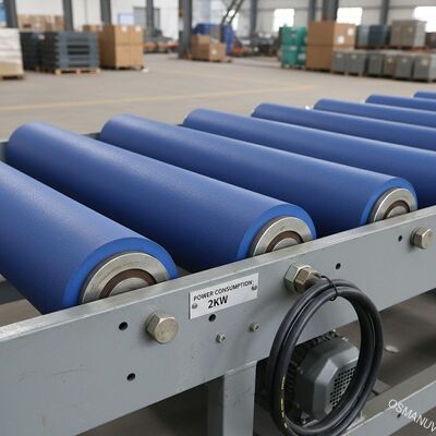 Rol conveyor tugas berat dengan konsumsi daya 2KW dan lapisan roller