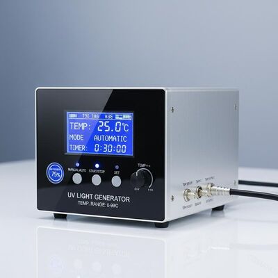 Modus kontrol timer Generator cahaya UV manual/otomatis untuk kisaran kontrol suhu 0-99C