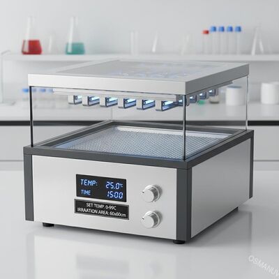 Rentang Kontrol Suhu 0-99C Mesin Irradiasi UV untuk dan 60 * 60cm Area Irradiasi