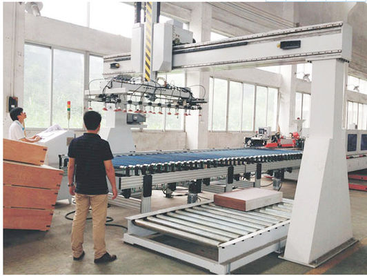 Papan MDF 388kw Uv Light Curing Spray Coating Machine Kontrol PLC Papan Kalsium Silikat