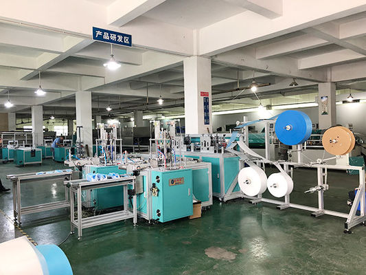Mesin Pembuat Masker Wajah Bedah ISO9001 20KW / Lini Produksi Masker Bedah