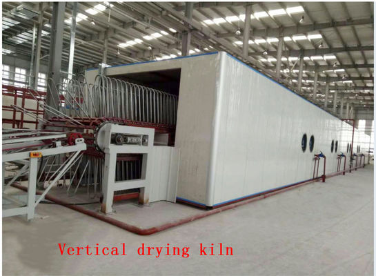 Pengeringan vertikal Tungku gas alam Max 80 derajat 2500mm untuk pelat Meubles Board